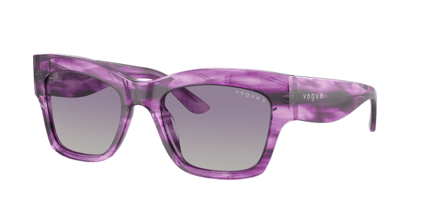 Vogue Eyewear Woman Sunglass VO5524S - Frame color: Purple Havana, Lens color: Grey Gradient Violet Polarized