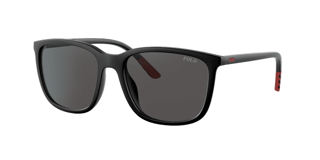 Polo Ralph Lauren Homme Sunglass PH4185U - Couleur du Monture: Noir mat, Couleur de Lentille: Gris foncé