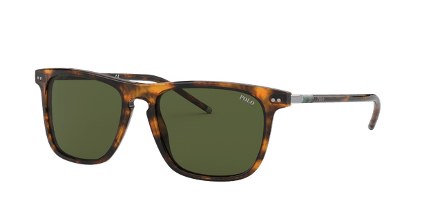 Polo Ralph Lauren Hombre Sunglass PH4168 - Color del Marco: Havana y Jerry brillante, Color de la Lente: Verde botella