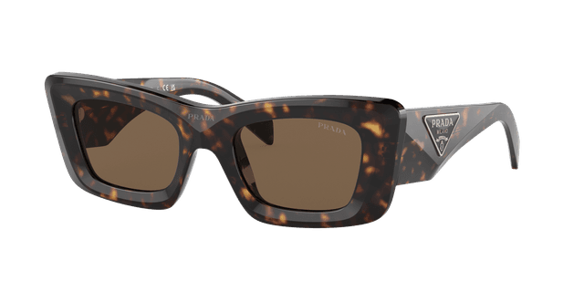 Prada Mujer Sunglass PR 13ZS - Color del Marco: Carey, Color de la Lente: Marrón Oscuro