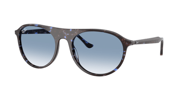Ray-Ban Unisex Sunglass RB2215 - Couleur du Monture: Havana écaille de tortue bleue, Couleur de Lentille: Bleu dégradé transparent