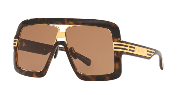 Gucci Man Sunglass GG0900S - Frame color: Tortoise, Lens color: Brown