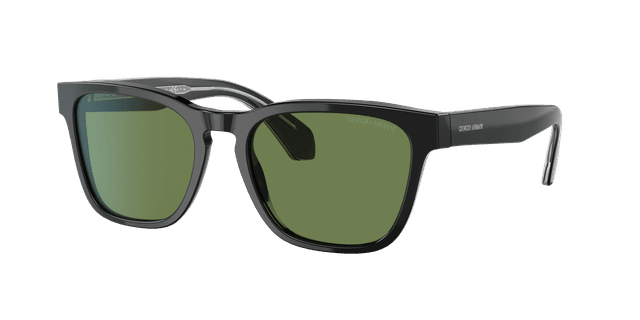 Giorgio Armani Man Sunglass AR8155 - Frame color: Black, Lens color: Green