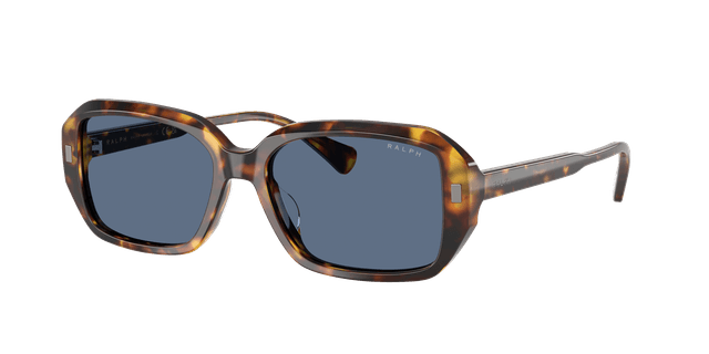 Ralph Mujer Sunglass RA5325U - Color del Marco: Habana Brillante, Color de la Lente: Azul Oscuro