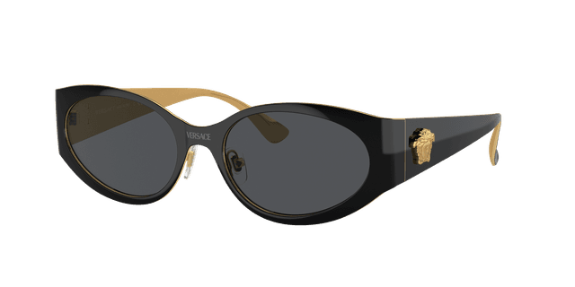 Versace Vrouwelijk Sunglass VE2263 -  Framekleur: Zwart, Lenskleur: Donkergrijs