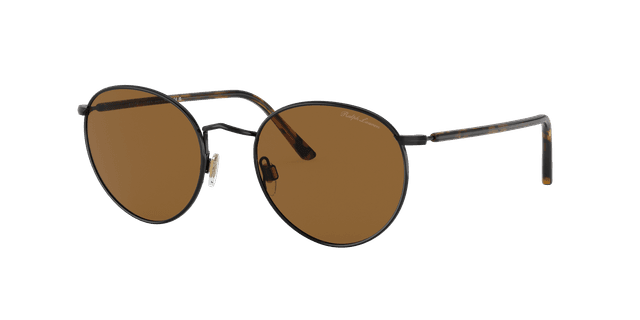 Ralph Lauren Homme Sunglass RL7076 - Couleur du Monture: Noir brillant, Couleur de Lentille: Brun