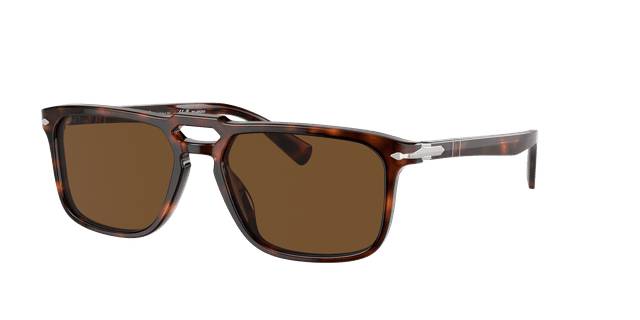 Persol Hombre Sunglass PO3273S - Color del Marco: Habana, Color de la Lente: Polarizadas marrón