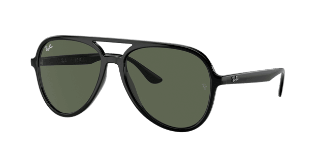 Ray-Ban Unisex Sunglass RB4376 - Frame color: Black, Lens color: Dark Green