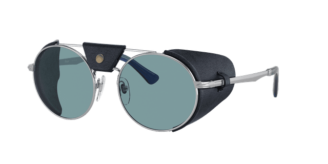 Persol Unisex Sunglass PO2496SZ - Protector - Couleur du Monture: Argent, Couleur de Lentille: Bleu polarisé