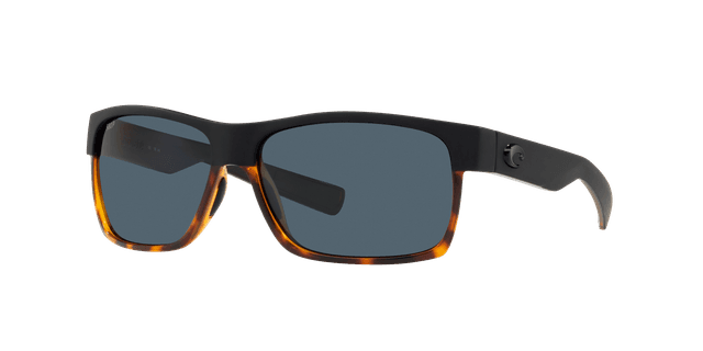 Costa Mannelijk Sunglass 6S9026 Half Moon - Framekleur: Zwart/glanzend tortoise, Lenskleur: Grijs