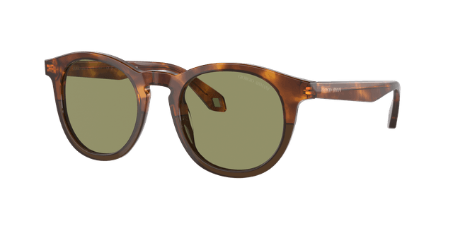 GIORGIO ARMANI Man Sunglasses AR8192 - Frame color: Havana Red/Opal Olive Green, Lens color: Green