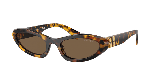 MIU MIU Woman Sunglasses MU 09YS - Frame color: Honey Havana, Lens color: Dark Brown