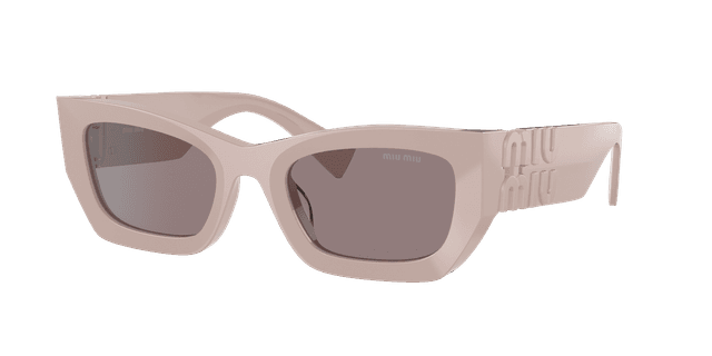 Miu Miu Woman Sunglass MU 09WS Runway - Frame color: Pink, Lens color: Purple Brown