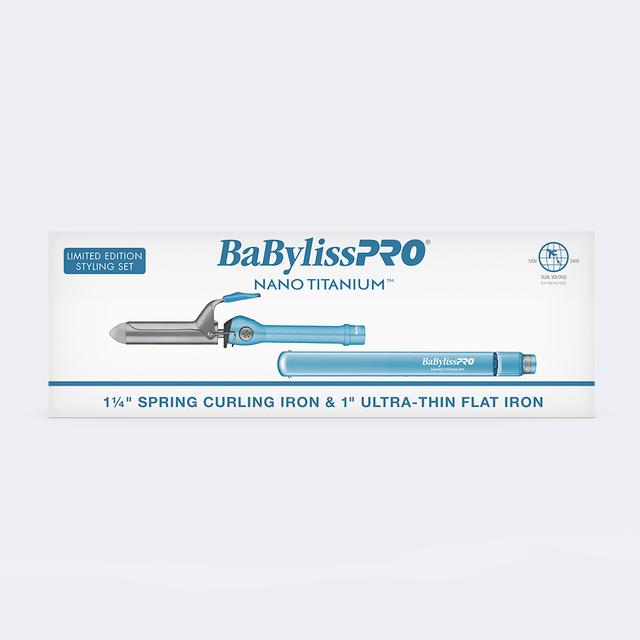 BaBylissPRO Limited Edition Curling Iron and Flat Iron Gift Set
