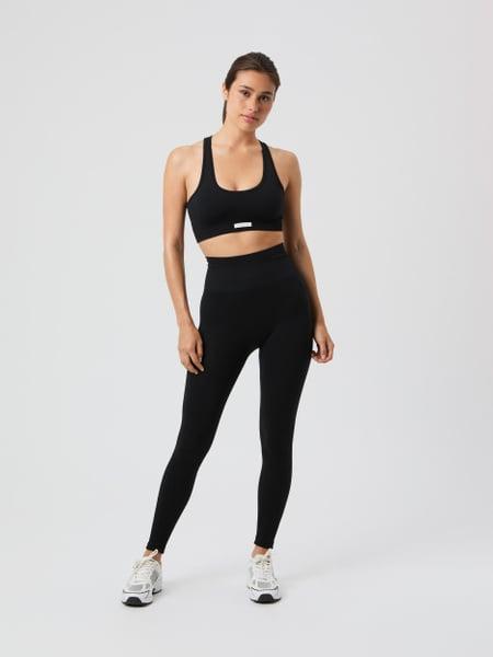 BJÖRN BORG Negro Studio Seamless Ribbed Tights