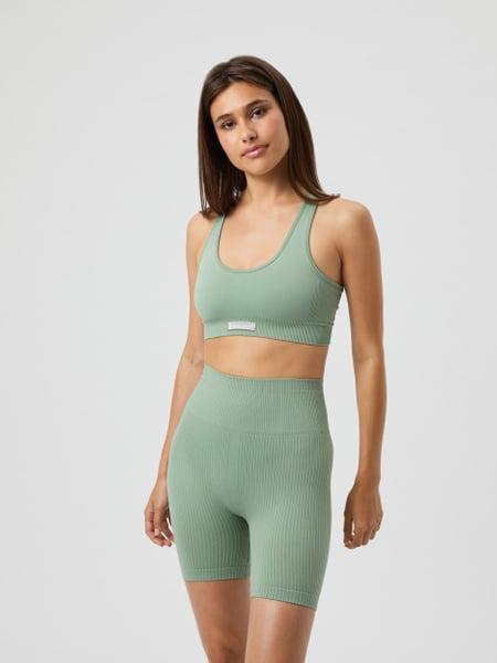 Björn Borg Studio Seamless Low Sports Bra Green, M