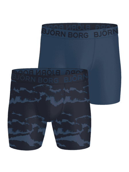 Björn Borg Sports Microfiber Boxers 2-pack Blå, L