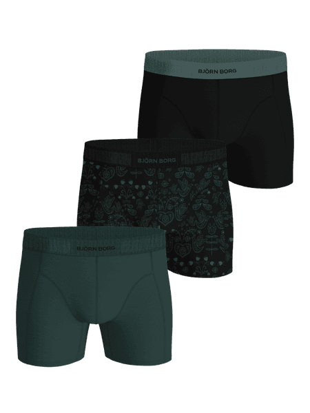 Björn Borg Organic Cotton Stretch Boxers 3-pack Svart, M