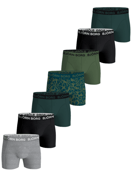 Björn Borg Cotton Stretch Boxers 7-pack Black, 170
