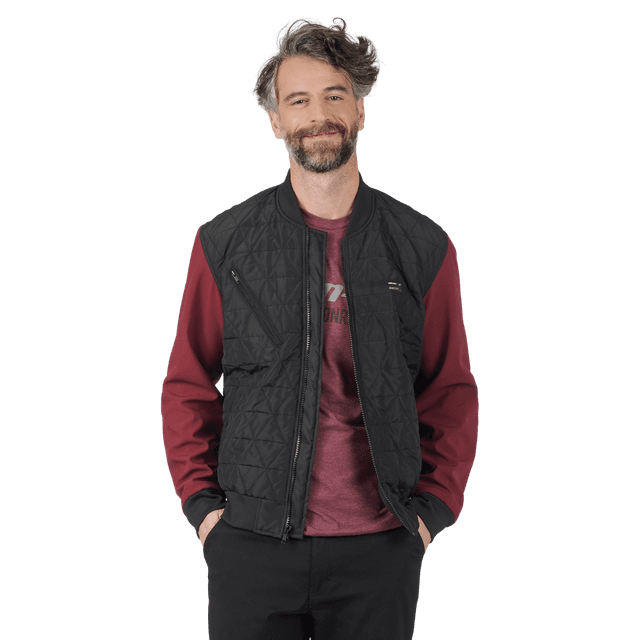 Can-am Men's Cuna Bomber Jacket CE/UKCA / Burgundy / L