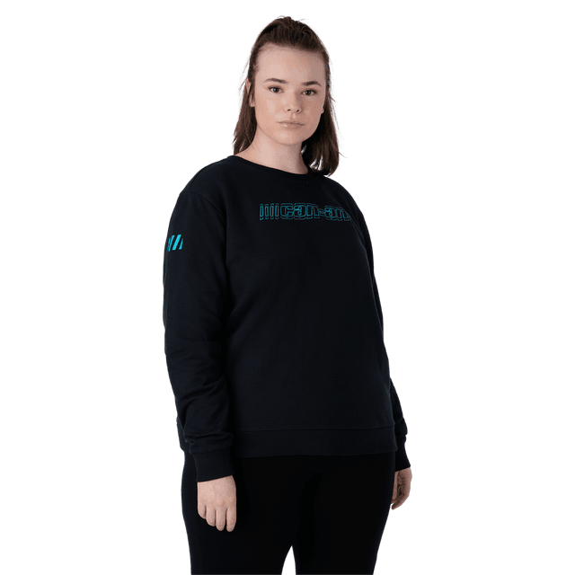 Can-am Women's Plus Signature Crewneck Sweatshirt / Black / 1X