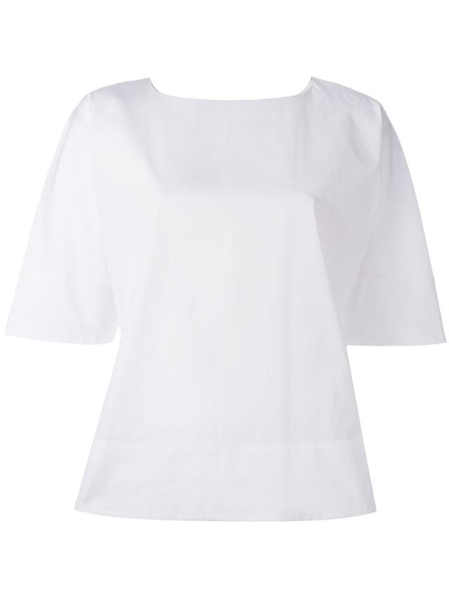 Alberto Biani Rear Pleat Blouse