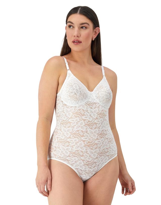 Bali Lace 'N Smooth Body Shaper White 38DD Women's