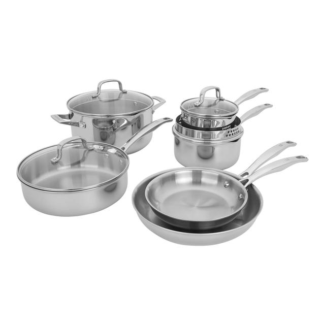 Henckels Clad H3 Cookware Set, 10-pc, Stainless Steel