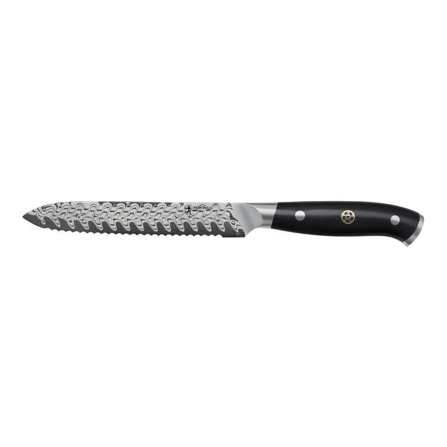 Henckels Compass Damascus 5.00 inch, Damascus Steel Serrated Utility Knife