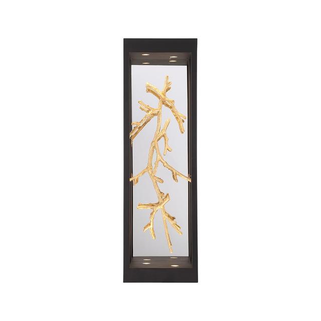 Aerie 4-Light LED Wall Sconce in Black And Gold