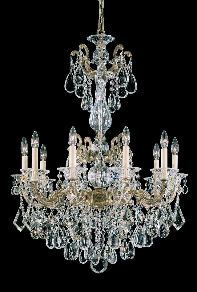 La Scala 10-Light Chandelier in Etruscan Gold