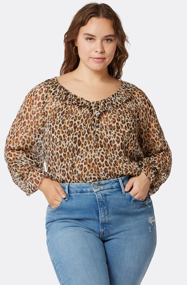 Joie Veron Long Sleeve Silk Top