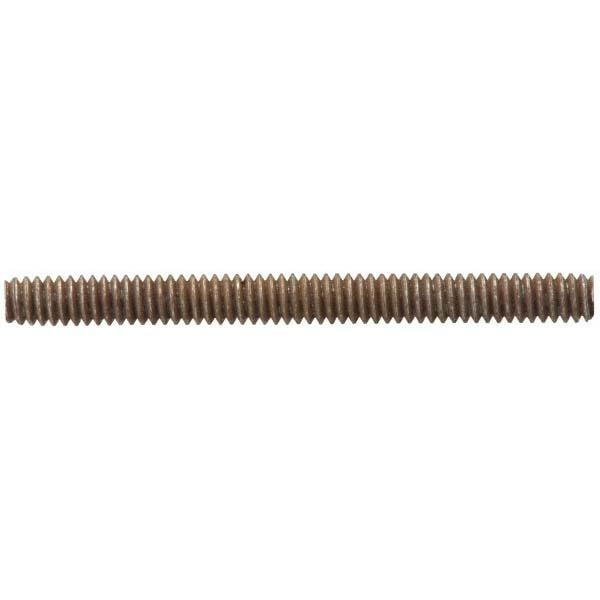 Value Collection Fully Threaded Stud: #6-32, 1/2" OAL - Brass, Uncoated Finish | Part #407-1403
