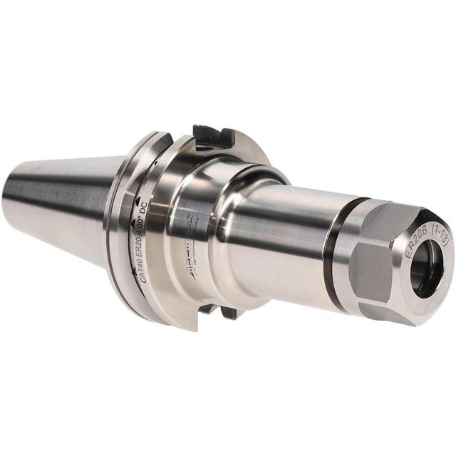 Accupro Collet Chuck: 0.0390 to 0.5110" Capacity, ER20 Collet, Dual Contact Taper Shank - 4.0000" Projection, 0.0003" TIR, Balanced to 30000 RPM