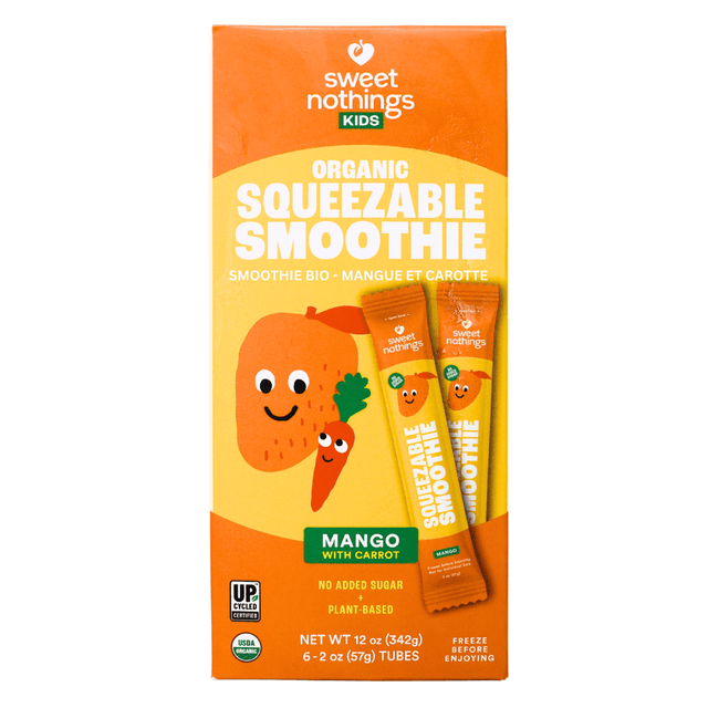 Sweet Nothings Organic Kids Smoothie Mango With Carrot, 6 Pack