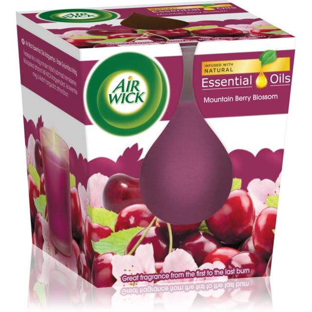 Air Wick Essential Oil Mountain Berry Blossom scented candle 105 g
