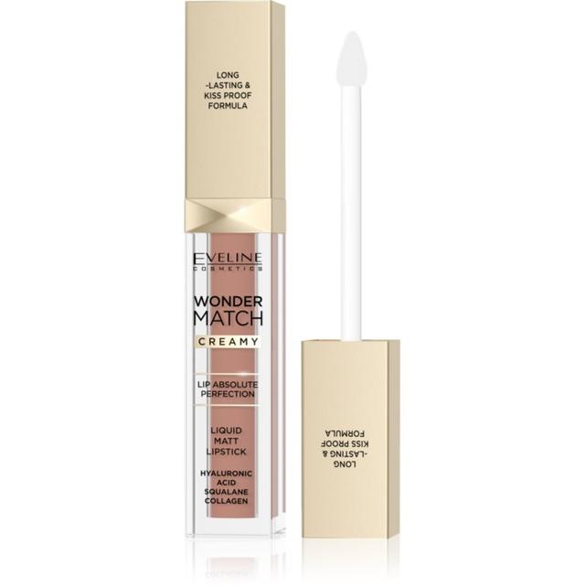 Eveline Cosmetics Wonder Match long-lasting matt liquid lipstick with hyaluronic acid shade 11 Milky Nude 6.8 ml