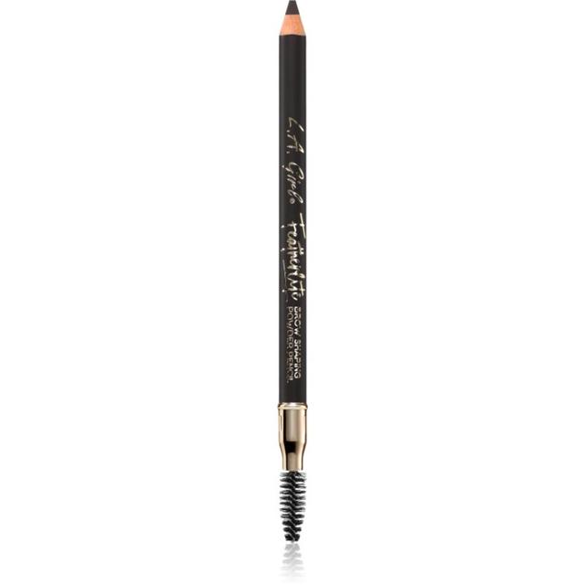 L.A. Girl Cosmetics Featherlite long-lasting eyebrow pencil with brush shade Soft Black 1.1 g