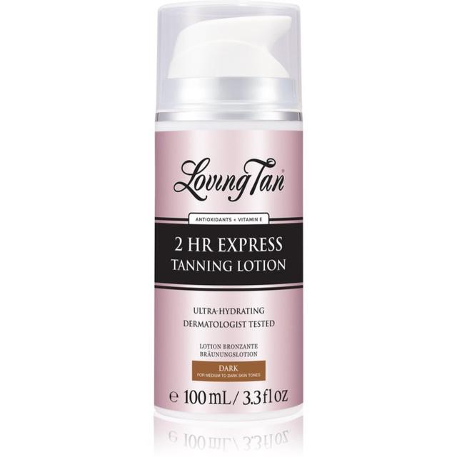 Loving Tan 2 HR Express moisturising tanning lotion shade Dark 100 ml