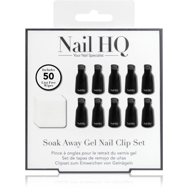 Nail HQ Soak Away Gel Nail Clip Set set to remove gel and acrylic nails