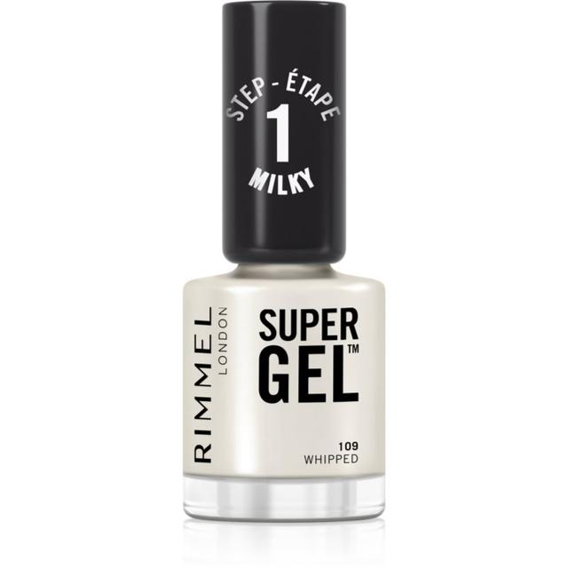 Rimmel Super Gel gel nail polish without UV/LED sealing shade 109 Whipped 12 ml