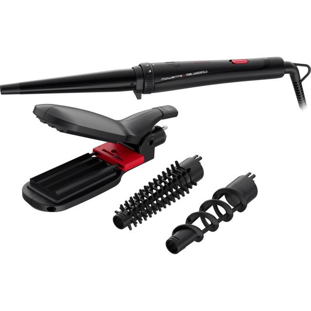 Rowenta Karl Lagerfeld CF422LF0 multi-styling tongs for hair 4 pc
