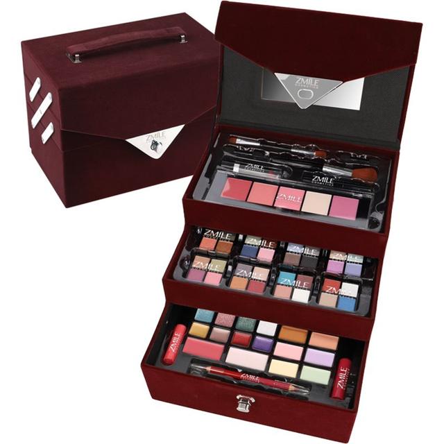ZMILE COSMETICS Beauty Case Velvety makeup case Dark Berry