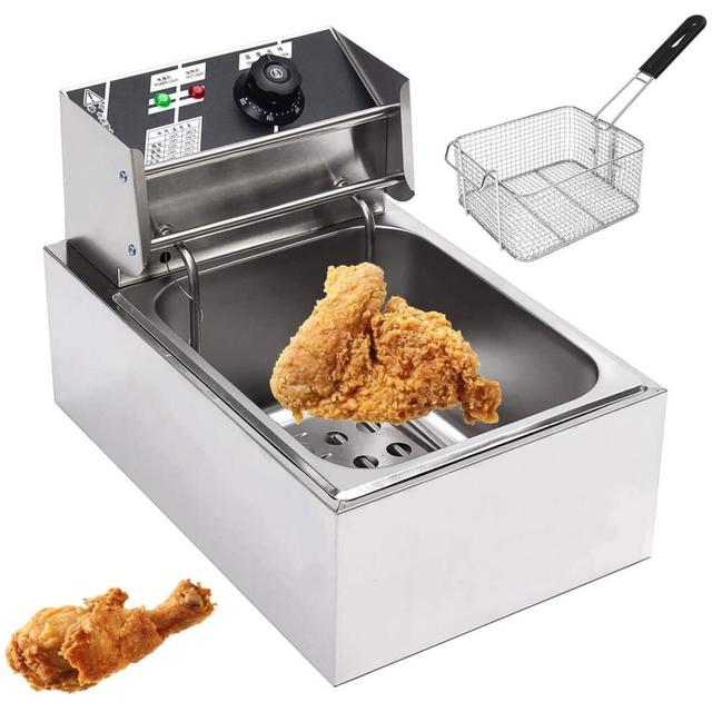 10L Electric Deep Fryer Tank Fat Fry Chip Fast Frying Commercial