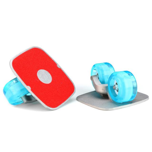 (C) 2 Pcs Skate Board PU Flashing Wheel Split Skateboard Drift Plate Roller Skate Outdoor Sport