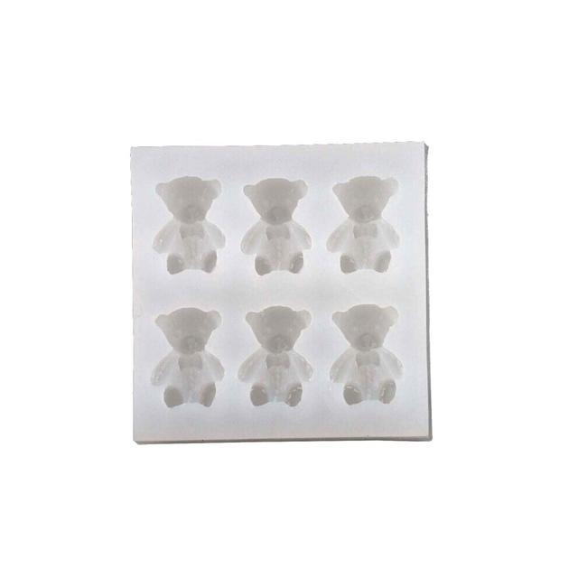 Bear Silicone Mold Fondant Molds For Cookie Bear Candle Molds For Candle Making 124A