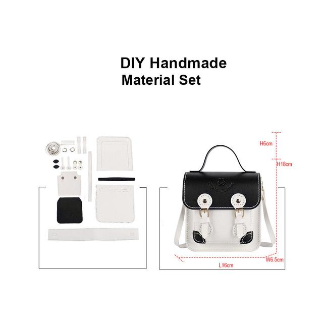 DIY PU Leather HandBag Business Bag Classy Attache Case Handbag Making Material Kit Leather DIY Sewing Bag