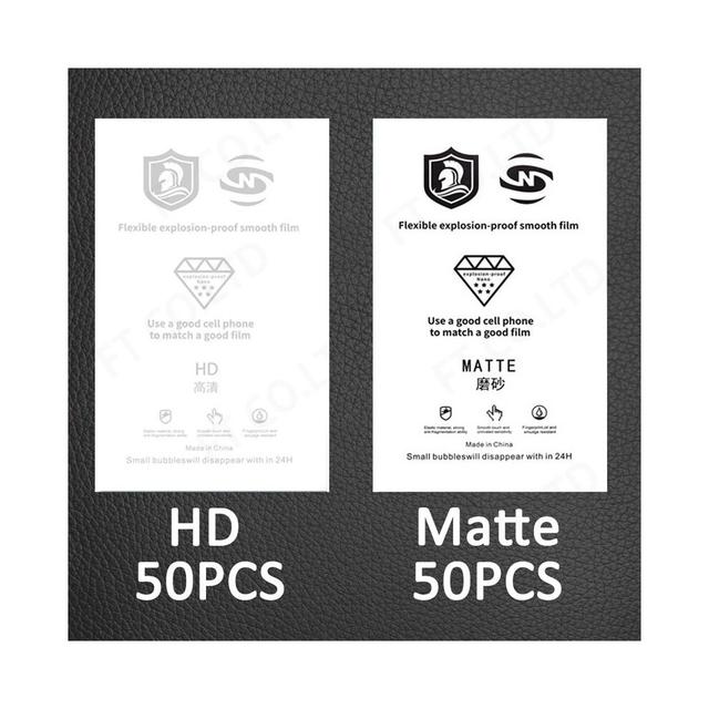 (50pc HD 50pc Matte) Sunshine SS-057H Hydrogel Film HD Matte Privacy For Any Phone Tablet Screen Protector Intelligent Cutting Machine Plotter Screen