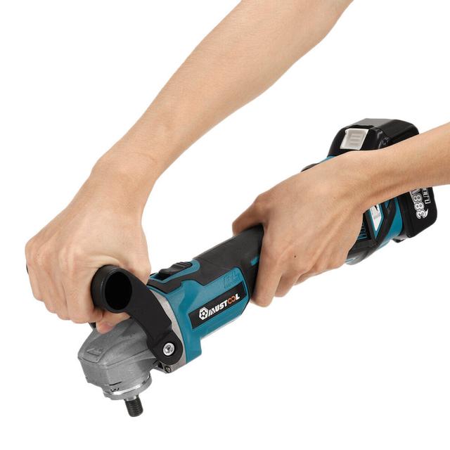 (Two Batteries, EU Plug) 1600W 6 Gears Controllable Speed Polishing Machine