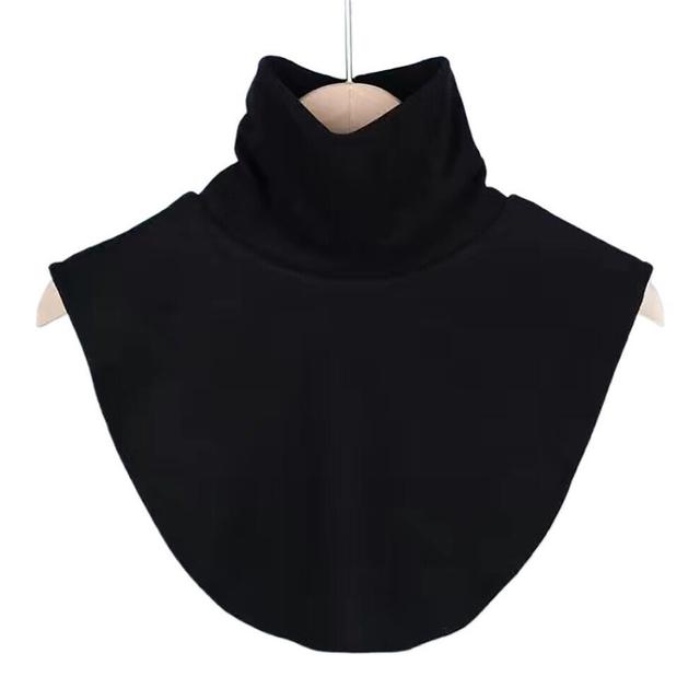 (black) Scarves Wraps Fake Collar Fashion High Collars High Neck Cover Ramadan Hijab Cover Men Women